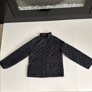 Kids Navy Quilted Jacket
